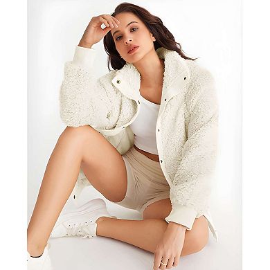 Cozy Women’s Fuzzy Sherpa Jacket with Pockets