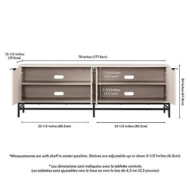 Finley & Sloane Campello Rectangular TV Stand for TVs up to 78 Inches