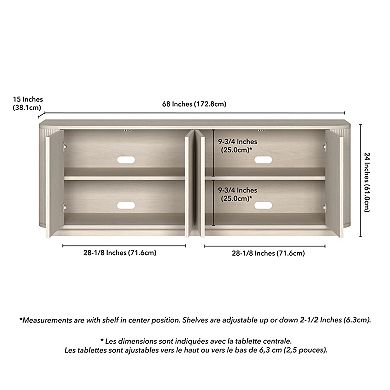 Finley & Sloane Canton Rectangular TV Stand for TVs up to 75-Inches
