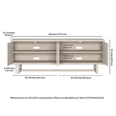 Finley & Sloane Cutler Rectangular TV Stand for TVs up to 75-Inches