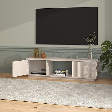 Finley & Sloane Dorian Rectangular Fluted TV Stand for TVs up to 65-Inches