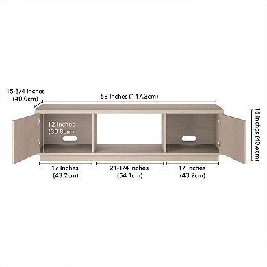 Finley & Sloane Dorian Rectangular Fluted TV Stand for TVs up to 65-Inches