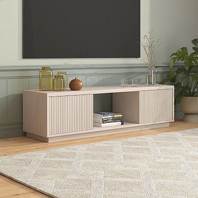 Finley & Sloane Dorian Rectangular Fluted TV Stand for TVs up to 65-Inches