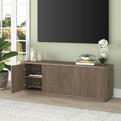 Finley & Sloane Easton Rectangular Fluted TV Stand for TVs up to 75-Inches