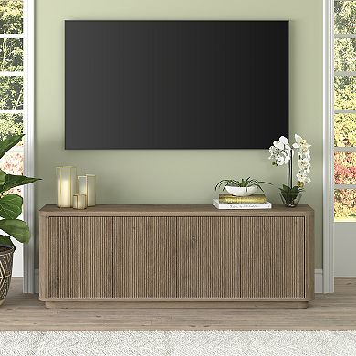 Finley & Sloane Easton Rectangular Fluted TV Stand for TVs up to 75-Inches