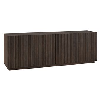 Finley & Sloane Halifax Rectangular Fluted TV Stand for TVs up to 75 in