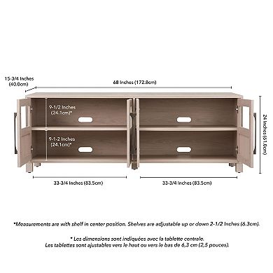 Finley & Sloane Holbrook Rectangular TV Stand for TVs up to 75 Inches