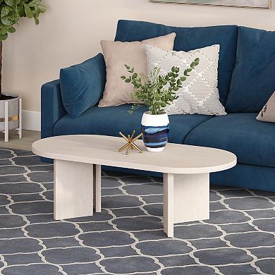 Finley & Sloane Alma 48-Inch Wide Oval Coffee Table