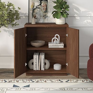 Finley & Sloane Alston 28-Inch Wide Rectangular Fluted Accent Cabinet