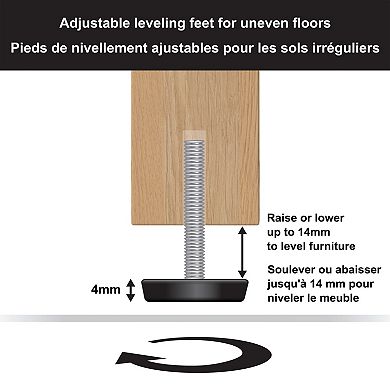 Finley & Sloane Alston 28-Inch Wide Rectangular Fluted Accent Cabinet