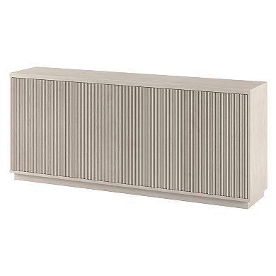 Finley & Sloane Alston 68-Inch Wide Rectangular Fluted Buffet Table