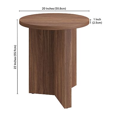 Finley & Sloane Anders 20-Inch Wide Round Side Table