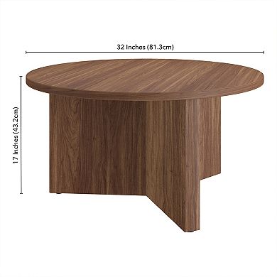 Finley & Sloane Anders 32-Inch Wide Round Coffee Table