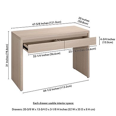 Finley & Sloane Ashcroft 48-Inch Wide Rectangular Desk