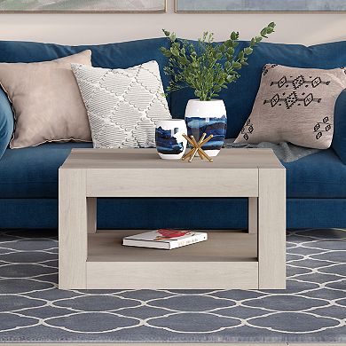 Finley & Sloane Hughes 32-Inch Wide Square Coffee Table