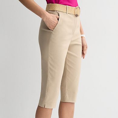 Women's Nine West High-Rise Slim Capri Pants