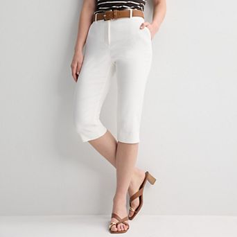 Women's Nine West High-Rise Slim Capri Pants