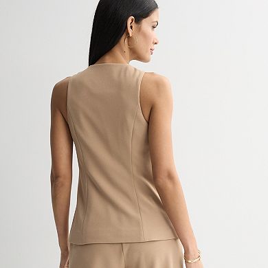 Women's Nine West Crewneck Longline Vest