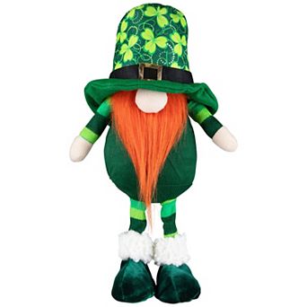 Northlight St. Patrick's Day Standing Shamrock Gnome Floor Decor