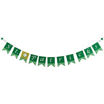 Northlight St. Patrick's Plaid Swallowtail Flag Banner