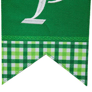 Northlight St. Patrick's Plaid Swallowtail Flag Banner