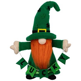 Northlight St. Patrick's Day Lucky Gnome Figurine Floor Decor