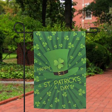 Northlight "Happy St. Patrick's Day" Leprechaun Hat Outdoor Garden Flag
