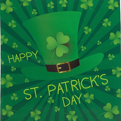 Northlight "Happy St. Patrick's Day" Leprechaun Hat Outdoor Garden Flag
