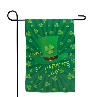 Northlight "Happy St. Patrick's Day" Leprechaun Hat Outdoor Garden Flag