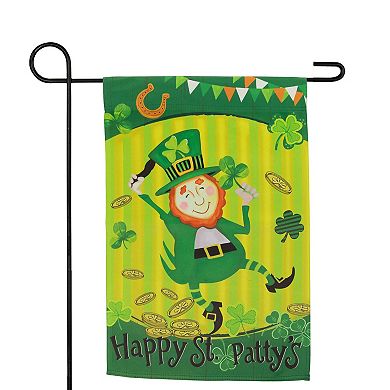 Northlight "Happy St. Patty's" Dancing Leprechaun Outdoor Garden Flag