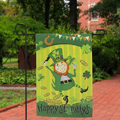 Northlight "Happy St. Patty's" Dancing Leprechaun Outdoor Garden Flag
