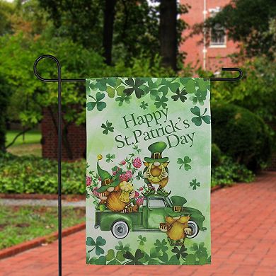 Northlight "Happy St. Patrick's Day" Joyful Leprechauns Outdoor Garden Flag