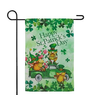 Northlight "Happy St. Patrick's Day" Joyful Leprechauns Outdoor Garden Flag