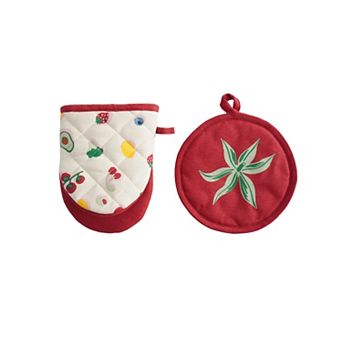 The Big One® Farm Fresh 2 pc Oven Mitt & Pot Holder Set