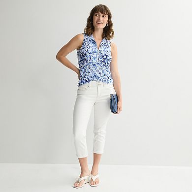 Women's Apt. 9® Sleeveless Zipper Top
