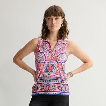 Women's Apt. 9® Sleeveless Zipper Top