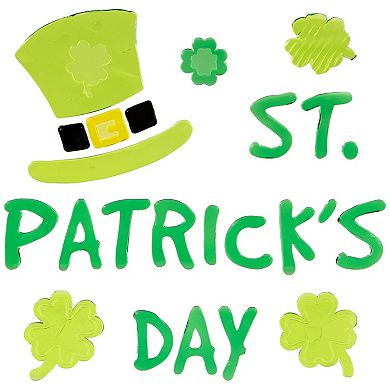 Northlight St. Patrick's Day Double-Sided Gel Window Clings 5-pk.