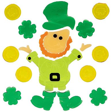 Northlight St. Patrick's Day Double-Sided Gel Window Clings 5-pk.