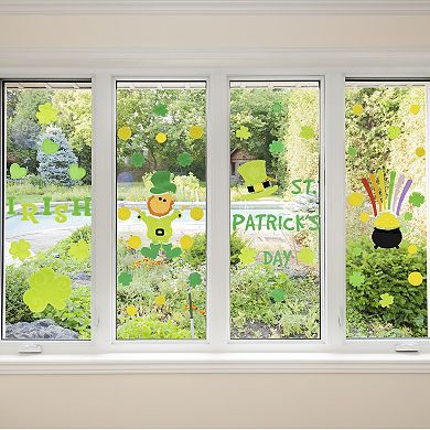 Northlight St. Patrick's Day Double-Sided Gel Window Clings 5-pk.