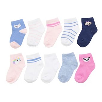 Baby & Toddler Girl Jumping Beans® 10-Pack Animal Ankle Socks
