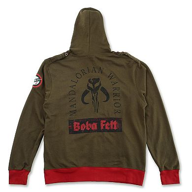 Men's Star Wars Boba Fett Mandalorian Warrior Graphic Hoodie