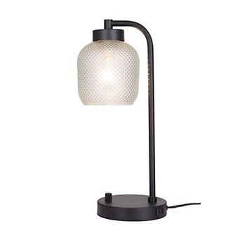 Kenroy Home Prismatic Dimmable Desk Lamp with Diamond Texture