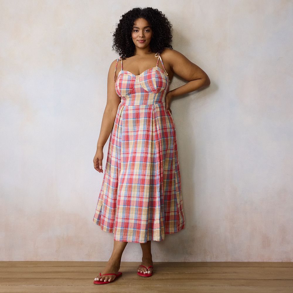 Plus Size LC Lauren Conrad Fit & Flare Midi Dress