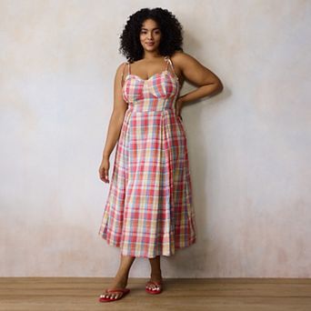 Plus Size LC Lauren Conrad Fit & Flare Midi Dress