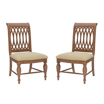 Linon Mercer Wood Dining Chair Set of 2