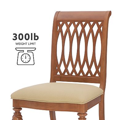 Linon Mercer Wood Dining Chair Set of 2