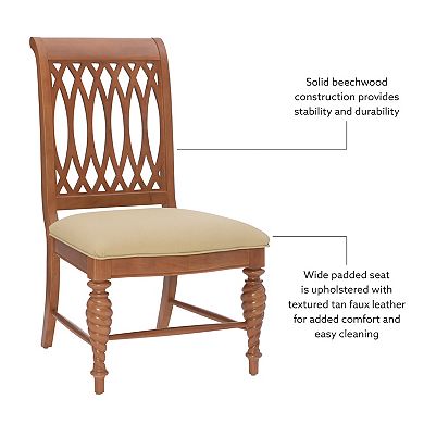 Linon Mercer Wood Dining Chair Set of 2