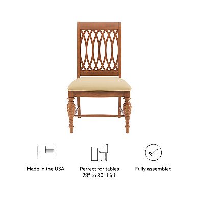Linon Mercer Wood Dining Chair Set of 2