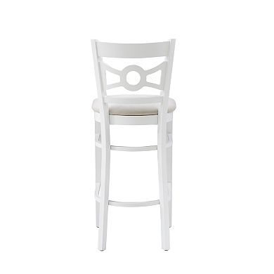 Linon Teresa Wood Barstool Set of 2
