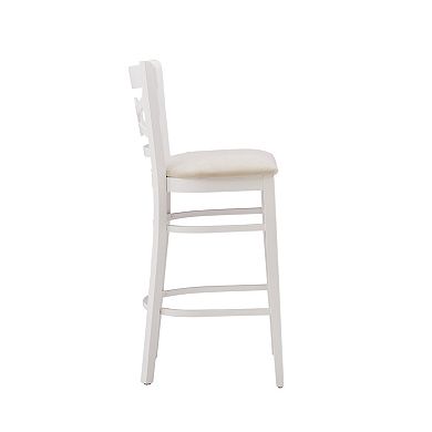 Linon Teresa Wood Barstool Set of 2